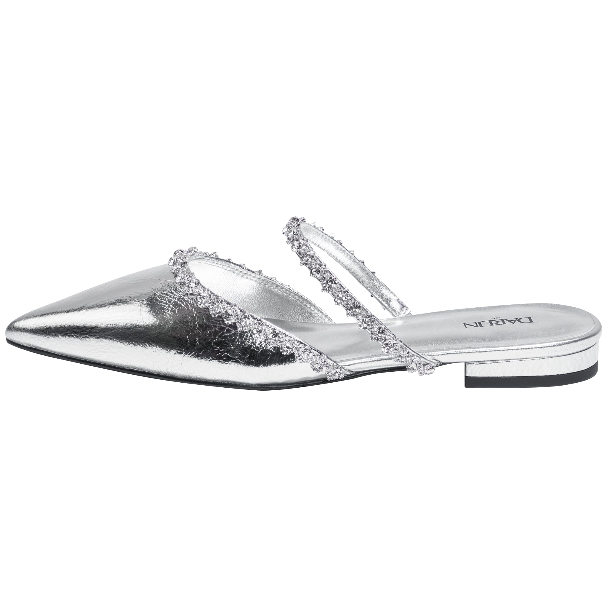 CRUNCHY SILVER LEATHER SIGNATURE ZERO