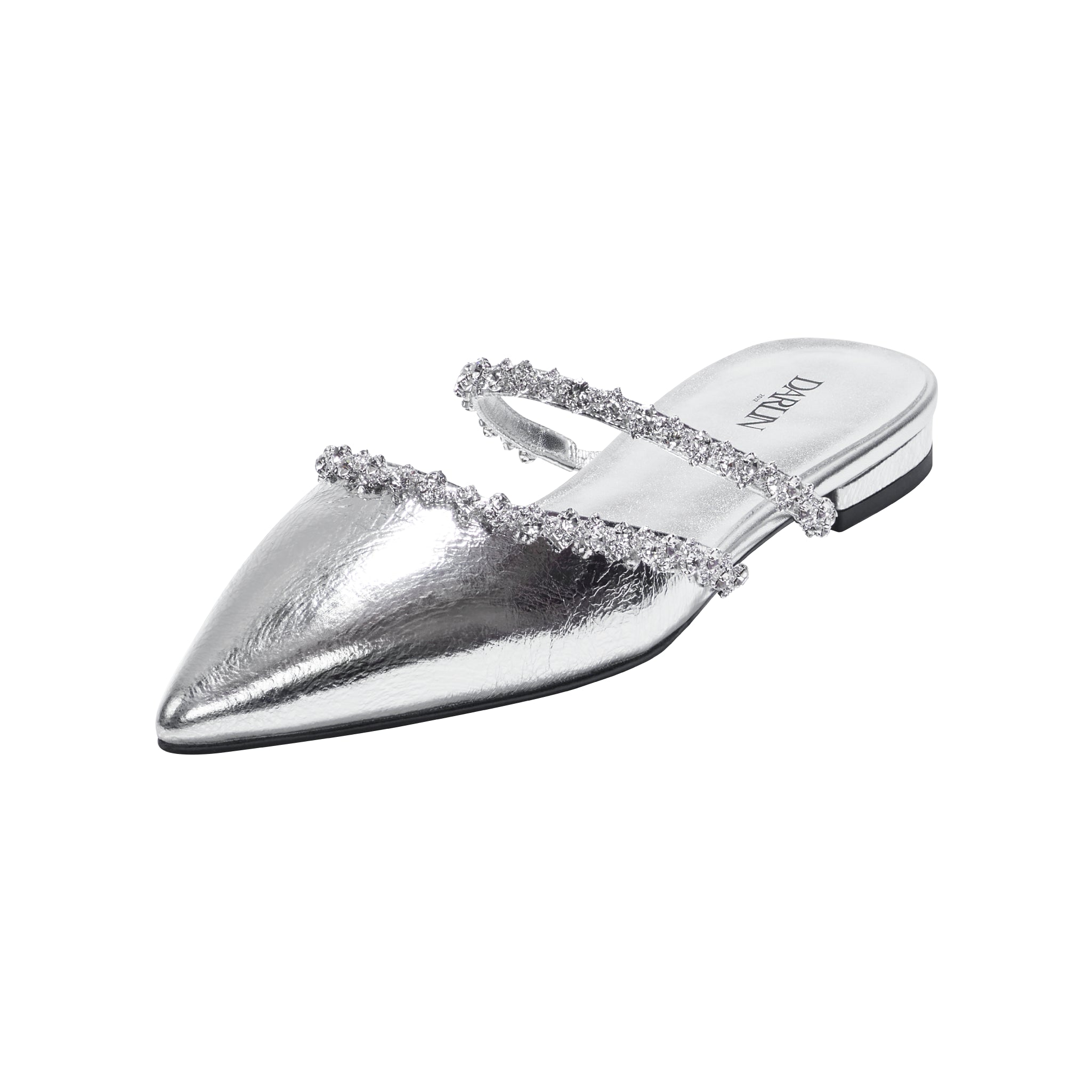 CRUNCHY SILVER LEATHER SIGNATURE ZERO