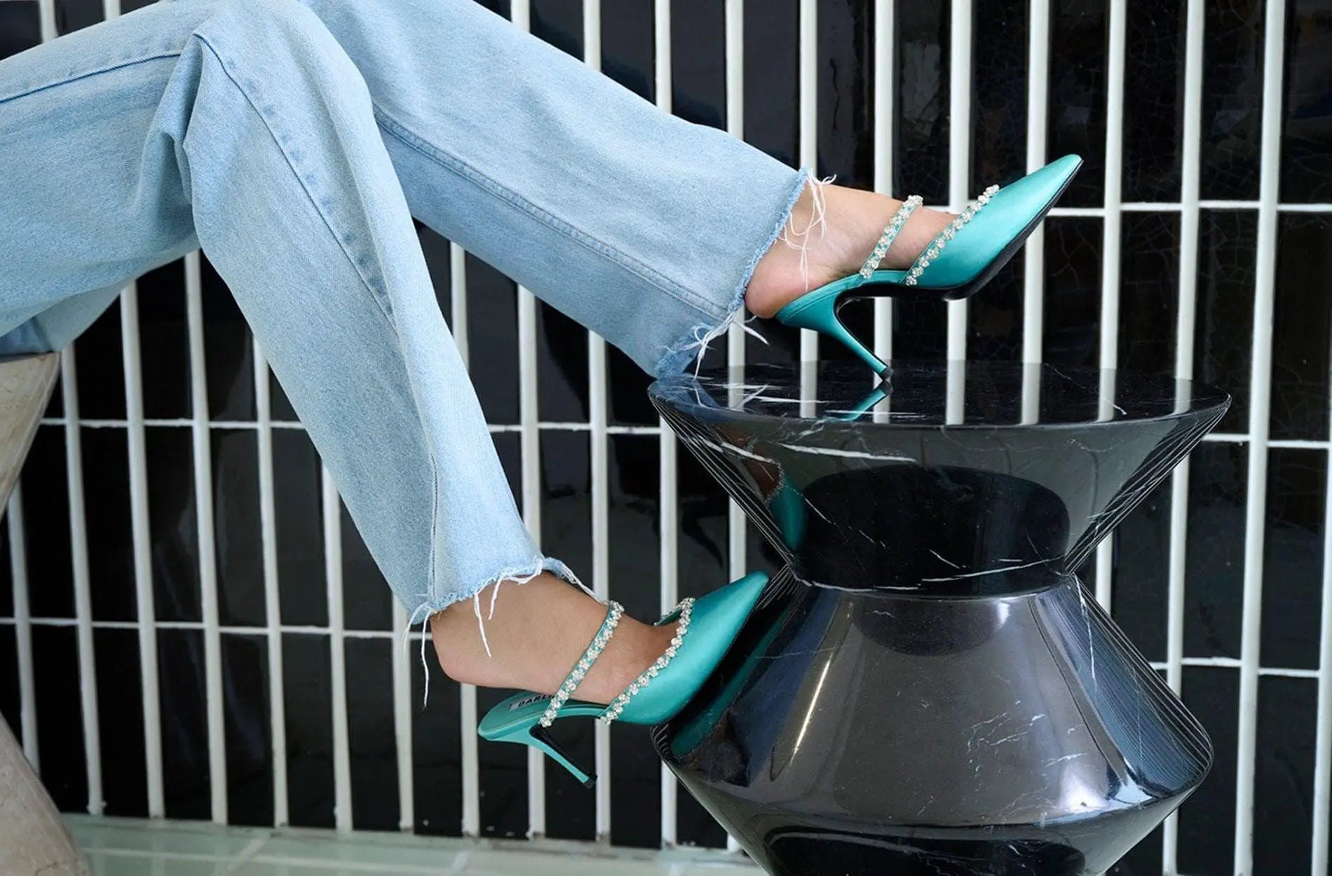 TURQUOISE DARLIN SATIN - DARLIN